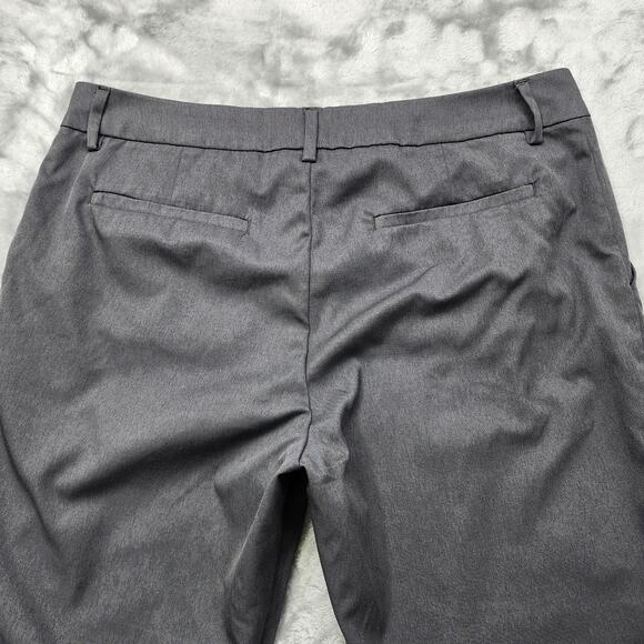 Lee Pants Womens 14 SHORT Gray Wrinkle Free Relaxed Fit Straight Leg Stretch - Picture 4 of 12